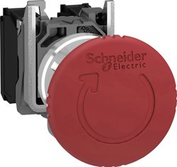 Przycisk grzybkowy Schneider Electric XB4BS8444, 120 V/AC, 2 NC, 1 szt.