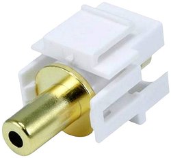 Przejściówka, adapter Jack Lyndahl [1x złącze żeńskie jack 3,5 mm - 1x złącze żeńskie jack 3,5 mm]  biały