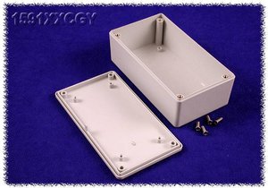Obudowa uniwersalna Hammond Electronics, ABS, szary, (D x S x W) 121 x 66 x 41 mm, 1 szt.