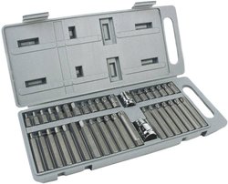 Bity Brüder Mannesmann M  187-40, wewnętrzny sześciokąt, Wielowypust (XZN), profil T, stal chromowo-wanadowa, 40 szt.