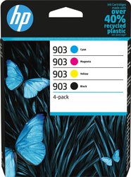 HP 903 atrament zestaw 4 szt. tusz oryginalny Czarny, cyjanowy, magenta, żółty 6ZC73AE Tusz