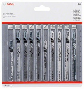 Zestaw brzeszczotów do wyrzynarek Clean Precision, 10-częściowy Bosch Accessories 2607011172 2607011172 10 szt.