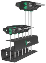 Zestaw wkrętaków TORX® z uchwytem T z funkcją przytrzymywania, 7 sztuk Zestaw wkrętaków Wera 467/7 TORX® HF Set 2 05023456001