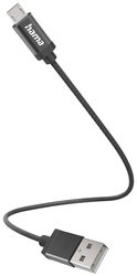 Kabel do ładowania USB Hama, USB 2.0, Złącze męskie USB-A, Złącze męskie USB Micro-B, 0.20 m