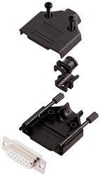 Zestaw listew żeńskich D-Sub encitech DTPK-P-15-DMS-W-K 6355-8033-12, rzędy: 2, styki: 15, 180 °, 1 szt.