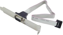 Kabel szeregowy LINDY 33135, [1x złącze męskie D-SUB 9-pin - 1x listwa żeńska 10 pin], 0.26 m