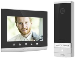 Extel CONNECT 2  Wideodomofon WLAN kompletny zestaw  szary, czarny
