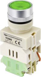 Przycisk TRU COMPONENTS Y090 TC-9219092, 22 mm, 250 V/AC, 5 A, 1 szt.
