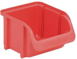 Skrzynka magazynowa Hünersdorff 671100 (S x W x G) 102 x 74 x 115 mm czerwony 1 szt.