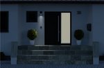 Lampa solarna kinkiet Goobay 45812, czujnik ruchu, LED 6.8 W, srebrna
