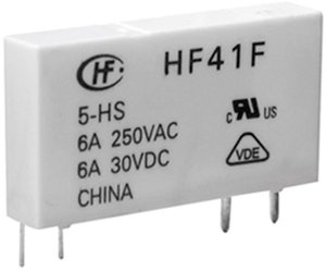 Przekaźnik zasilający HF41F Hongfa HF41F/024-ZST 24 V/DC 1 zestyk przełączny Max. 6 A
