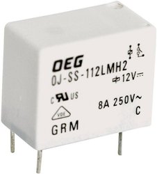 Miniaturowy przekaźnik mocy OJ, 1 NO TE Connectivity OJ-SS-112LMH2 12 V/DC 1 NO 8 A