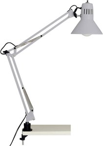 Lampa z zaciskiem Brilliant Hobby 10802/11 LED E-27 40 W tytanowy