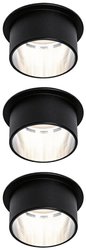 EBL Set Gil Coin 3StepDim rd sztywny LED 3x6W 2700K 230V czarny (mat) / żelazo-aluminium Oświetlenie wewnętrzne LED Paulmann 93383 19.5 W 470 lm
