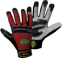 Rękawice montażowe FerdyF. Mechanics POWER 1910-11, Rozmiar rękawic: 11, XXL, czarny, czerwony