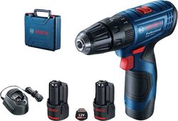 Wiertarko-wkrętarka akumulatorowa Bosch Professional GSR 120-LI GSR 120-LI 12 V 2.0 Ah zaw. 2 akumulatory, zaw. ładowarkę, zaw. walizkę