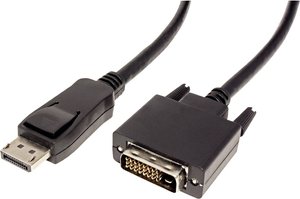 Przejściówka DisplayPort, DVI Value 11.99.5613, ekranowany, 1.00 m