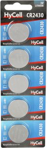 Ogniwo guzikowe HyCell CR2430 litowe 300 mAh 3 V 5 szt.