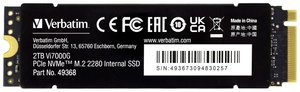 Dysk wewnętrzny SSD NVMe/PCIe M.2 2 TB Verbatim Vi7000 PCIe 4.0 x4 Produkt nowy