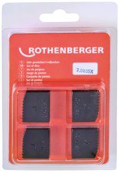 Szczęki tnące SC, BSPT R, 1'', 4 sztuki.  Rothenberger 070835X 4 szt.