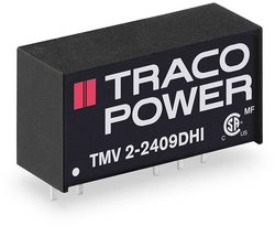 Przetwornica DC/DC, do PCB TracoPower TMV 2-1209DHI TMV 2-1209DHI, SIL-7, 1 W, 9 V/DC, -9 V/DC, 112 mA, 1 szt.
