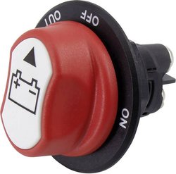 Wyłącznik akumulatora samochodowego SCI A23-6B, 1 x wył/wł, 50 V/DC, 50 A