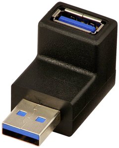 Przejściówka, adapter USB 3.2 Gen 1 (USB 3.0) LINDY 71260, [1x złącze męskie USB-A 3.2 (USB 3.0) - 1x złącze żeńskie USB-A 3.2 Gen 1 (USB 3.0)]