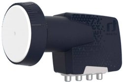 Inverto PREMIUM Quattro-LNB  Ilość uczestników: 4 Rozmiar zasilenia: 40 mm  czarny, biały