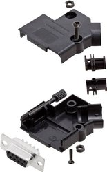 Zestaw listew żeńskich D-Sub encitech D45PK-P-09-DMS-K 6355-0035-11, rzędy: 2, styki: 9, 45 °, 1 zest.