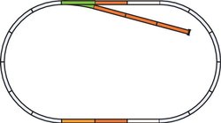 Tory Piko 55310, system A, uzupełniające, zestaw 7 elementów, skala H0