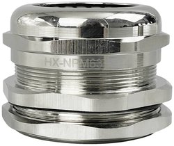 TRU COMPONENTS  Dławnica kablowa  M63  mosiądz (niklowany) Dławnica kablowa TRU COMPONENTS TC-10302860, 1 szt.