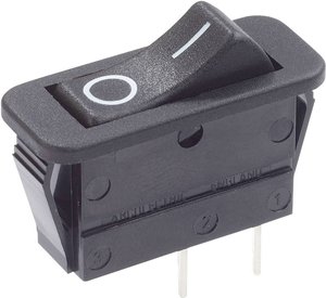 Przełącznik Arcolectric (Bulgin Ltd.) C1300VBAAF, 250 V/AC, 16 A, 1 x wył/wł, zatrzask, 1 szt.