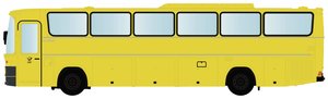 Model autobusu Minis by Lemke LC4429 N Mercedes Benz O303 RHD Niemiecka Poczta Federalna