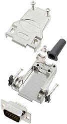 Zestaw listew męskich D-Sub TRU COMPONENTS TCDTZF09HDP15K 7709536, rzędy: 3, styki: 15, 180 °, 1 szt.