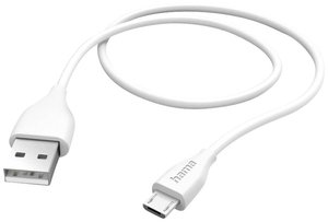 Kabel do ładowania USB Hama, USB 2.0, Złącze męskie USB-A, Złącze męskie USB Micro-B, 1.50 m