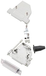 Zestaw listew żeńskich D-Sub encitech DTSL25-LJSRG-S-DBS-W-K 6355-8042-13, rzędy: 2, styki: 25, 45 °, 1 szt.