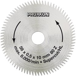 Tarcza do pilarki Proxxon Micromot 28 014 Super Cut, 80 zębów/cal, śr. 58 mm