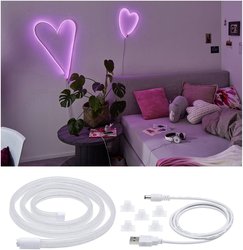 Neon Colorflex USB Strip Różowy 1m 4.5W 5V Różowy/Biały Plastik Taśma LED Paulmann 70561 5 V 4.50 W 10 lm 1 m
