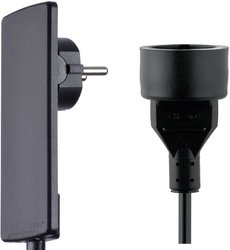 przedłużacz EVOline 151000155100, 1.50 m, czarny