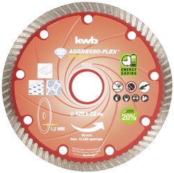 TARCZA DIAMENTOWA AGGRESSO-FLEX® DIAMANT DÜNTRENNOSENJA Tarcza tnąca diamentowa kwb 724540 125 mm 1 szt.