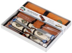 Zestaw dłut Kirschen in Lederrolltasche, 10 - 16 - 20 - 26 mm 1151000, 1 zest.