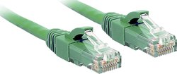 Kabel LAN LINDY 48045, 1 szt., RJ45, CAT 6, U/UTP, 0.30 m, zielony