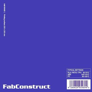 Folia na tace na wydruk FabConstruct 95489