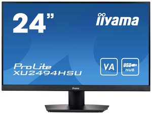 Iiyama XU2494HSU-B2 Monitor  EEK E (A - G) 60.5 cm (23.8 cal) 1920 x 1080 px 16:9 4 ms USB, HDMI, DisplayPort, słuchawki (jack 3,5 mm) LCD (VA)