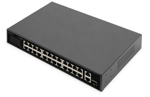 Switch Digitus DN-95356, 16 + 2 Porty, 10 / 100 MBit/s, funkcja PoE
