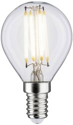 Filament 230V LED Kropla E14 470lm 4.8W 2700K Ściemnialny Przezroczysty Żarówka LED Paulmann 28690 E14 4.8 W 470 lm ciepła biel 1 szt.