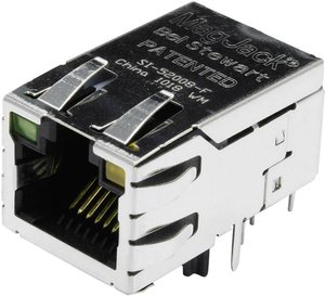 złącze żeńskie do wbudowania poziomego RJ45 BEL Stewart Connectors SI-52008-F Ilość styków: 8P8C 1 szt.