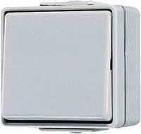 Jung 606W Przełącznik kołyskowy 10AX 250V Uniwersalny Off-change szary Przełącznik schodowy Jung 606W szary