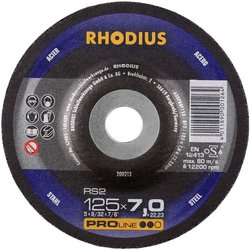 Rhodius 200253 RS2 Tarcza tnąca wygięta Średnica 180 mm Średnica otworu 22.23 mm stal 1 szt.