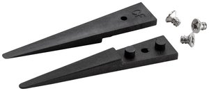 Zestaw 2 końcówek z włókna węglowego i 3 śrubek - końcówki: proste, bardzo cienkie, okrągłe, płaskie (do pęsety 2ACFR.SA-2AXCFR.SA). OAL: 40 mm - 1,57 cala Bezpieczne ESD Wymienna końcówa do pęsety Ideal Tek  A2ACF 40 mm